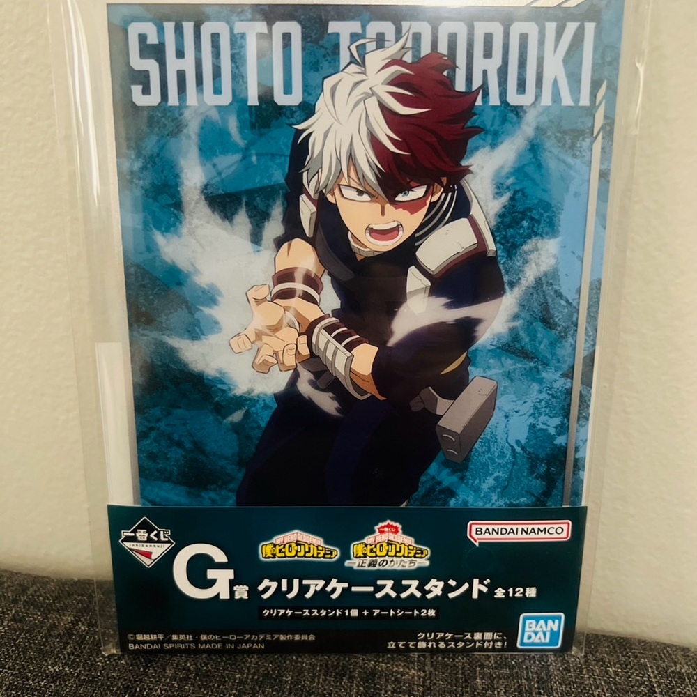 My Hero Academia Todoroki Clear Case Stand Bandai from Japan 🇯🇵 Ichiban Kuji